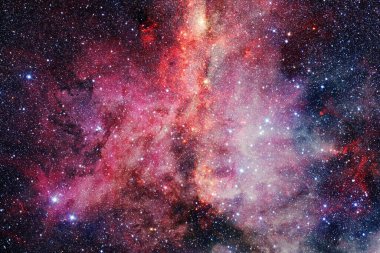 Derin uzayda bir yerde güzel bir galaksi. Kozmik duvar kağıdı. Bu görüntünün elementleri NASA tarafından desteklenmektedir