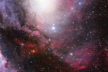 Derin uzayda bir yerde güzel bir galaksi. Kozmik duvar kağıdı. Bu görüntünün elementleri NASA tarafından desteklenmektedir