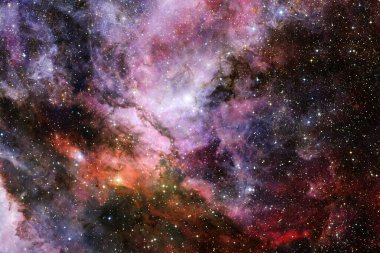 Starfield. Kozmos sanatı. Bu görüntünün elementleri NASA tarafından desteklenmektedir.