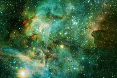 Nebula, uzayın derinliklerinde bir yıldız kümesi. Bilim kurgu sanatı. Bu görüntünün elementleri NASA tarafından desteklenmektedir.