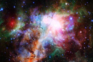 Dış uzayda yıldızları ve galaksileri olan sonsuz evren. Kozmos sanatı. Bu görüntünün elementleri NASA tarafından desteklenmektedir.