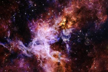 Uzay boşluğu. Bilim kurgu evreni. Bu görüntünün elementleri NASA tarafından desteklenmektedir