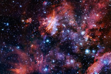 Dış uzay, kozmik manzara. Nebula. Bu görüntünün elementleri NASA tarafından desteklenmektedir.