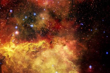 Dış uzay sanatı. Starfield. Harika bir nebula. Bu görüntünün elementleri NASA tarafından desteklenmektedir.