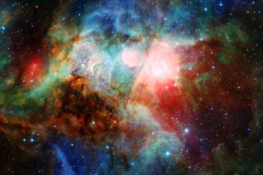 Yıldız kümesi. Starfield. Nebula. Bu görüntünün elementleri NASA tarafından desteklenmektedir.