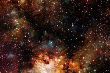 Derin uzayda bir yerde güzel bir galaksi. Kozmik duvar kağıdı. Bu görüntünün elementleri NASA tarafından desteklenmektedir