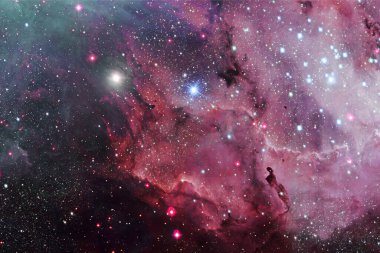 Yıldız kümesi. Starfield. Nebula. Bu görüntünün elementleri NASA tarafından desteklenmektedir.