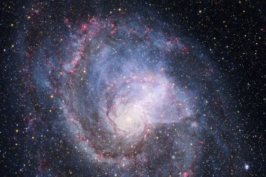 Starfield. Kozmos sanatı. Bu görüntünün elementleri NASA tarafından desteklenmektedir.