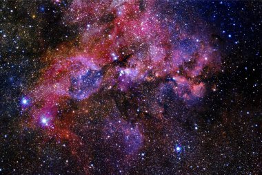 Derin uzay. Fevkalade bilim kurgu canlandırması. Bu görüntünün elementleri NASA tarafından desteklenmektedir.