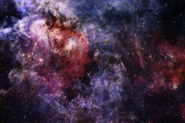 Yıldız kümesi. Starfield. Nebula. Bu görüntünün elementleri NASA tarafından desteklenmektedir.