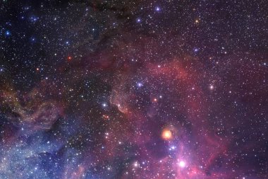 Derin uzay. Fevkalade bilim kurgu canlandırması. Bu görüntünün elementleri NASA tarafından desteklenmektedir.