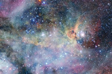Dış uzay, kozmik manzara. Nebula. Bu görüntünün elementleri NASA tarafından desteklenmektedir.