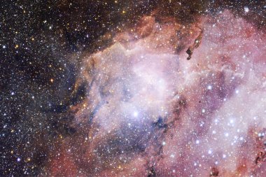 Derin uzayda bir yerde güzel bir galaksi. Kozmik duvar kağıdı. Bu görüntünün elementleri NASA tarafından desteklenmektedir