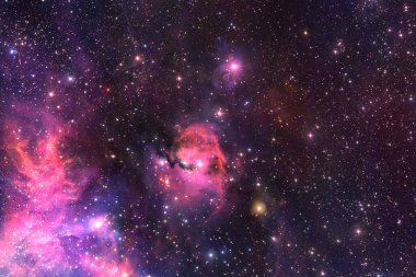 Starfield. Kozmos sanatı. Bu görüntünün elementleri NASA tarafından desteklenmektedir.