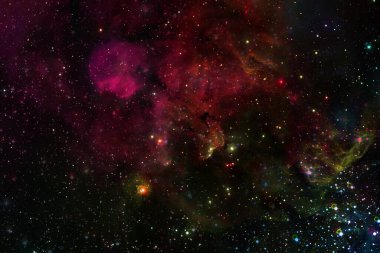 Dış uzay sanatı. Starfield. Bu görüntünün elementleri NASA tarafından desteklenmektedir.