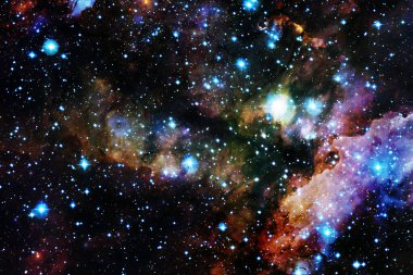 Dış uzay, kozmik manzara. Nebula. Bu görüntünün elementleri NASA tarafından desteklenmektedir.