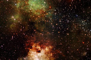 Dış uzayda yıldızları ve galaksileri olan sonsuz evren. Kozmos sanatı. Bu görüntünün elementleri NASA tarafından desteklenmektedir.