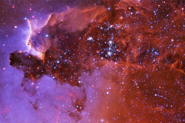 Starfield. Kozmos sanatı. Bu görüntünün elementleri NASA tarafından desteklenmektedir.