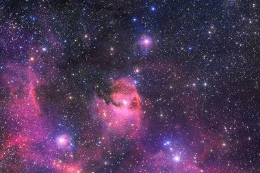 Dış uzayda yıldızları ve galaksileri olan sonsuz evren. Kozmos sanatı. Bu görüntünün elementleri NASA tarafından desteklenmektedir.