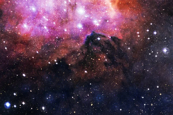 Outer Space Art Starfield Awesome Nebulae Elements Image Furnished Nasa — Stock Photo, Image