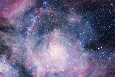 Derin uzayda bir yerde güzel bir galaksi. Kozmik duvar kağıdı. Bu görüntünün elementleri NASA tarafından desteklenmektedir