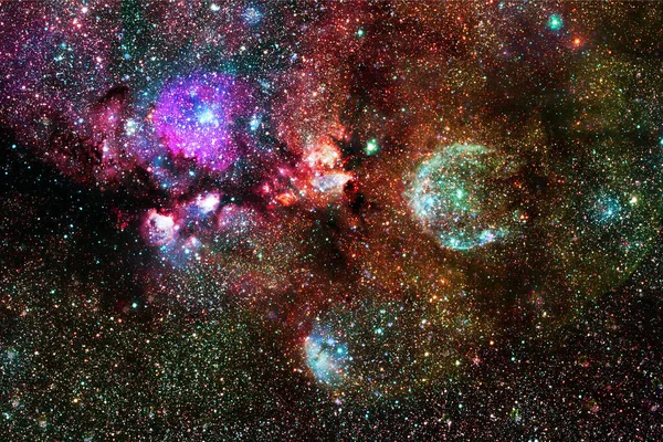 Outer Space Art Starfield Awesome Nebulae Elements Image Furnished Nasa — Stock Photo, Image