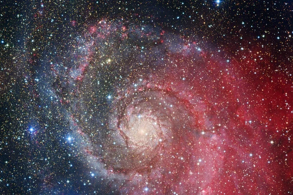 Ydre Rumkunst Starfield Awesome Stjernetåger Elementer Dette Billede Leveret Nasa - Stock-foto