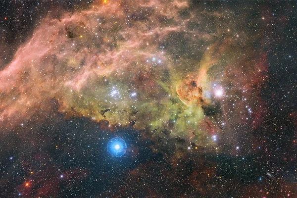 Arte Del Espacio Exterior Starfield Magníficas Nebulosas Elementos Esta Imagen — Foto de Stock