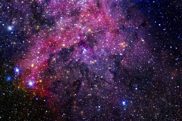 Nebula Uzayın Derinliklerinde Bir Yıldız Kümesi Bilim Kurgu Sanatı Görüntünün — Stok fotoğraf