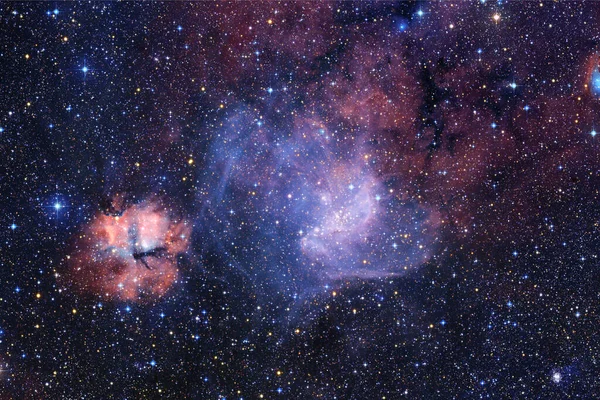 Yıldız Kümesi Starfield Nebula Görüntünün Elementleri Nasa Tarafından Desteklenmektedir — Stok fotoğraf