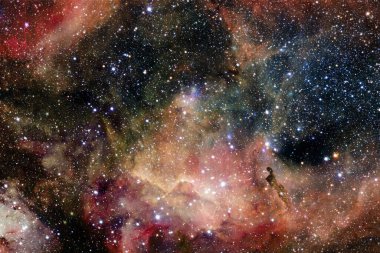 Starfield. Kozmos sanatı. Bu görüntünün elementleri NASA tarafından desteklenmektedir.