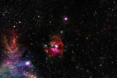 Dış uzay, kozmik manzara. Nebula. Bu görüntünün elementleri NASA tarafından desteklenmektedir.