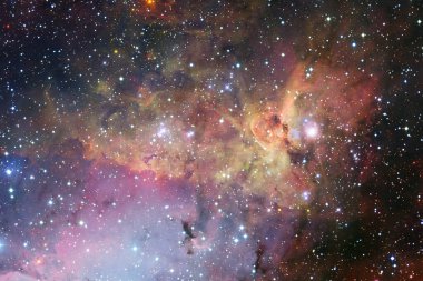 Yıldız kümesi. Starfield. Nebula. Bu görüntünün elementleri NASA tarafından desteklenmektedir.