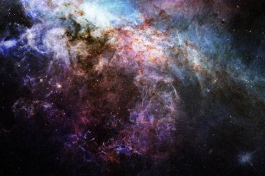 Dış uzay, kozmik manzara. Nebula. Bu görüntünün elementleri NASA tarafından desteklenmektedir.