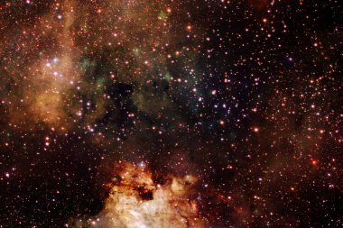 Derin uzayda bir yerde güzel bir galaksi. Kozmik duvar kağıdı. Bu görüntünün elementleri NASA tarafından desteklenmektedir