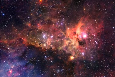 Uzay boşluğu. Bilim kurgu evreni. Bu görüntünün elementleri NASA tarafından desteklenmektedir