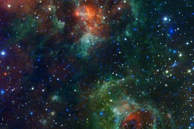 Nebula, uzayın derinliklerinde bir yıldız kümesi. Bilim kurgu sanatı. Bu görüntünün elementleri NASA tarafından desteklenmektedir.