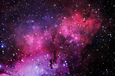 Dış uzay sanatı. Starfield. Harika bir nebula. Bu görüntünün elementleri NASA tarafından desteklenmektedir.