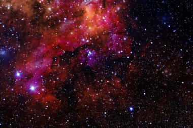 Nebula, uzayın derinliklerinde bir yıldız kümesi. Bilim kurgu sanatı. Bu görüntünün elementleri NASA tarafından desteklenmektedir.