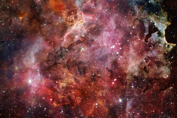 Endless universe with stars and galaxies in outer space. Cosmos art. Elements of this image furnished by NASA.