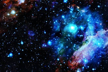 Starfield. Kozmos sanatı. Bu görüntünün elementleri NASA tarafından desteklenmektedir.