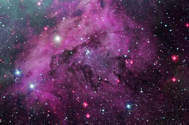 Derin uzay. Fevkalade bilim kurgu canlandırması. Bu görüntünün elementleri NASA tarafından desteklenmektedir.