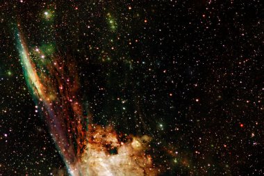 Dış uzay, kozmik manzara. Nebula. Bu görüntünün elementleri NASA tarafından desteklenmektedir.