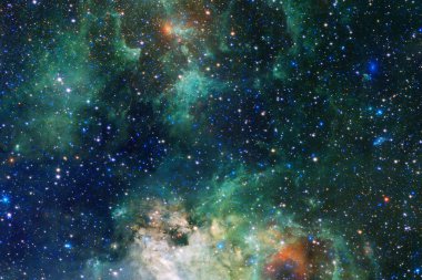 Starfield. Kozmos sanatı. Bu görüntünün elementleri NASA tarafından desteklenmektedir.