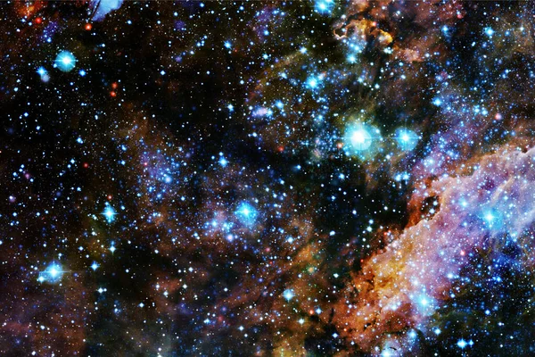 Stjärnornas Kluster Stjärnfält Nebulosa Delar Denna Bild Tillhandahålls Nasa — Stockfoto