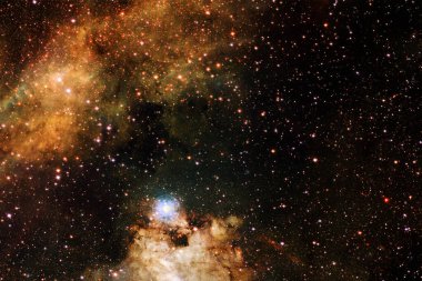 Dış uzay, kozmik manzara. Nebula. Bu görüntünün elementleri NASA tarafından desteklenmektedir.