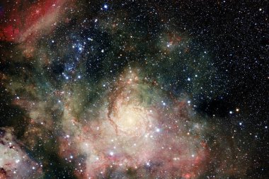 Derin uzay. Fevkalade bilim kurgu canlandırması. Bu görüntünün elementleri NASA tarafından desteklenmektedir.