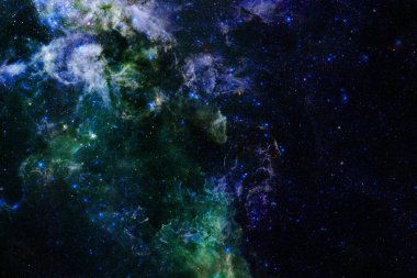 Nebula, uzayın derinliklerinde bir yıldız kümesi. Bilim kurgu sanatı. Bu görüntünün elementleri NASA tarafından desteklenmektedir.