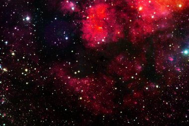 Nebula, uzayın derinliklerinde bir yıldız kümesi. Bilim kurgu sanatı. Bu görüntünün elementleri NASA tarafından desteklenmektedir.