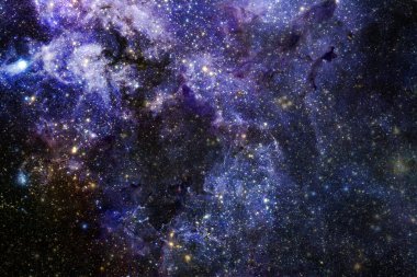 Yıldız kümesi. Starfield. Nebula. Bu görüntünün elementleri NASA tarafından desteklenmektedir.